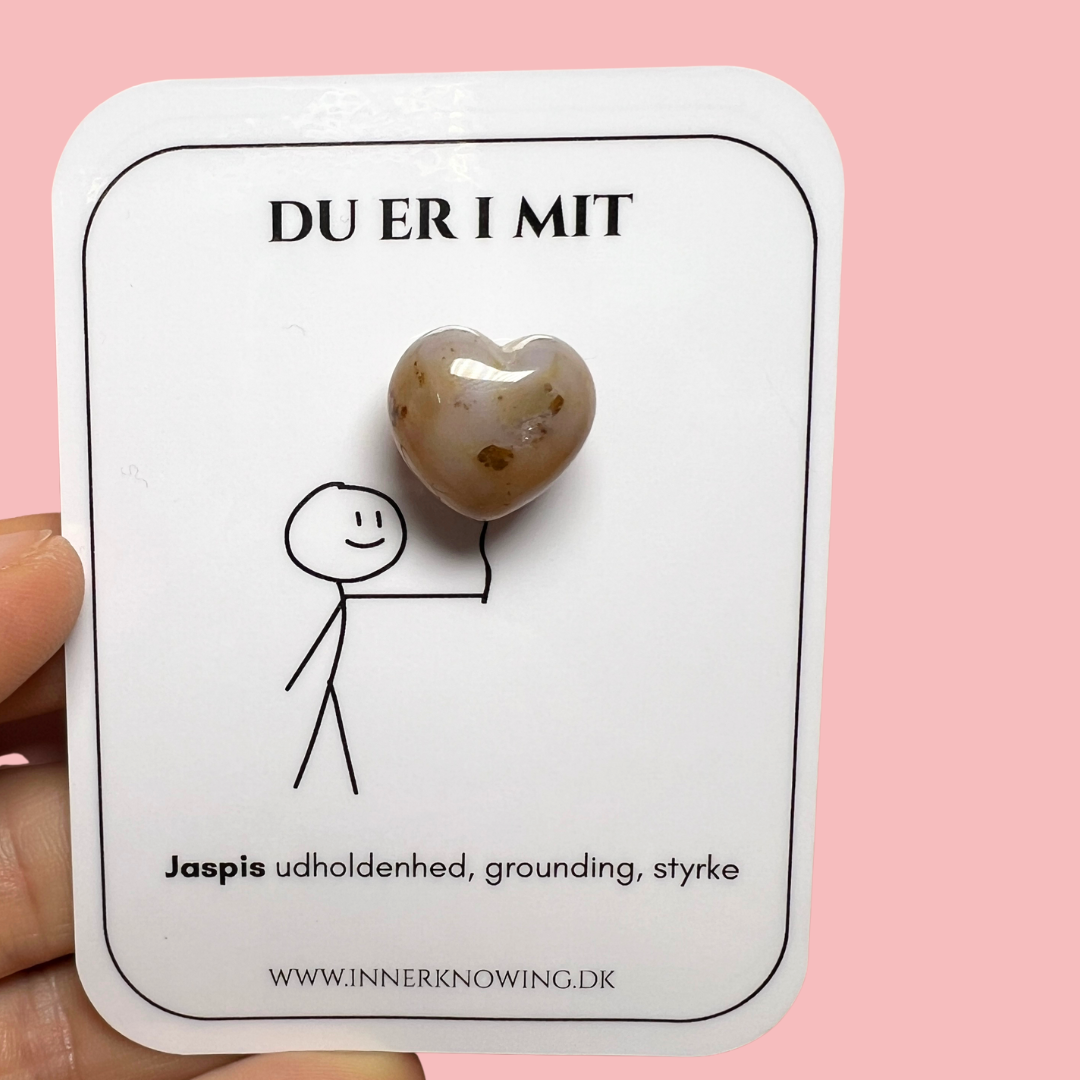 Jaspis mini hjerte