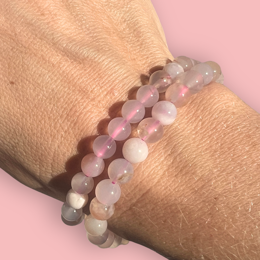Blomster Agat armbånd