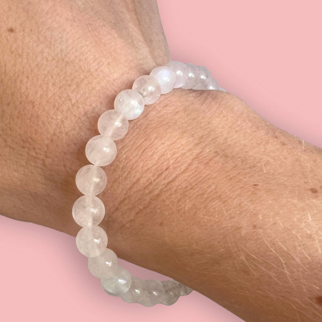 Peristerit (regnbue månesten) armbånd - høj kvalitet