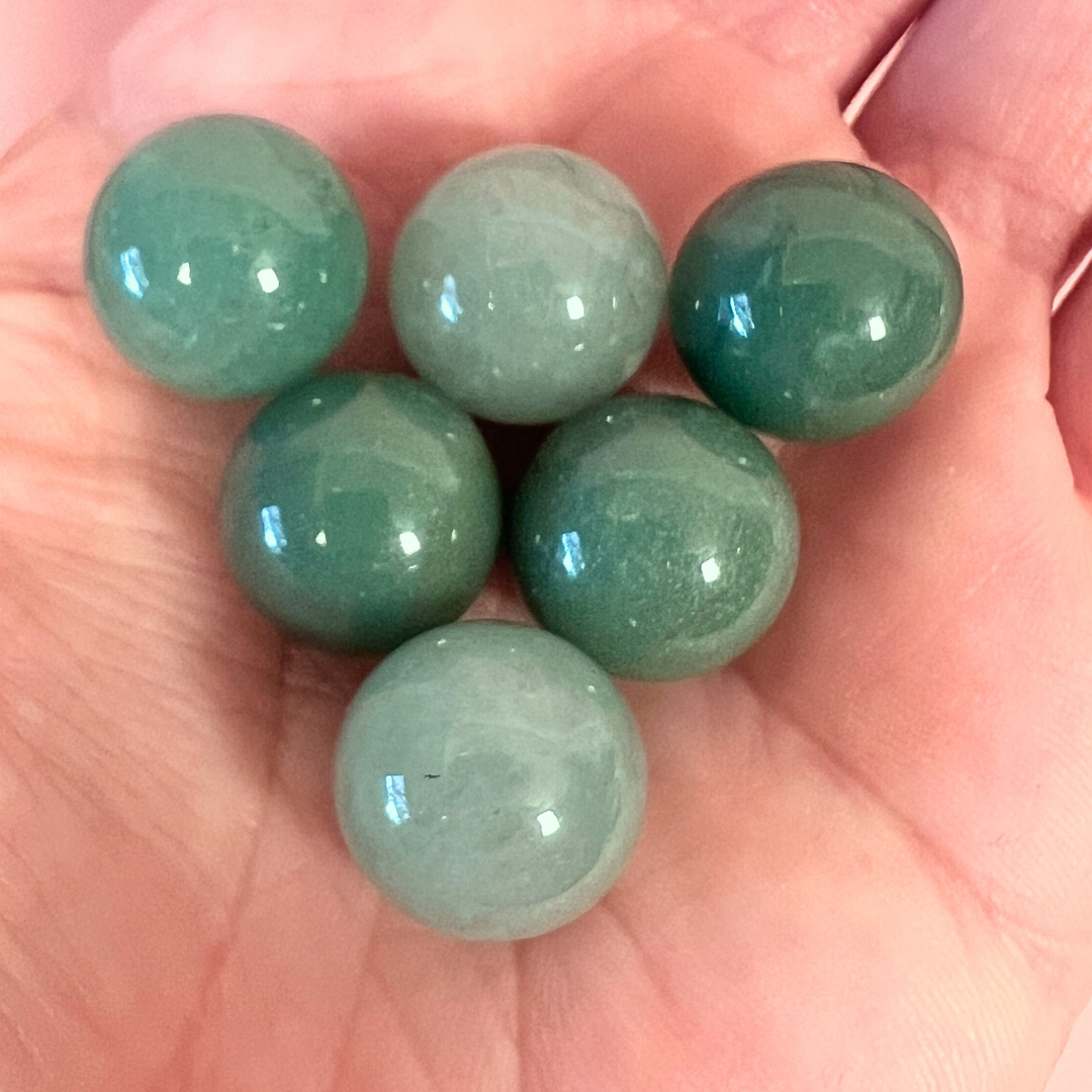 Grøn aventurin mini kugle