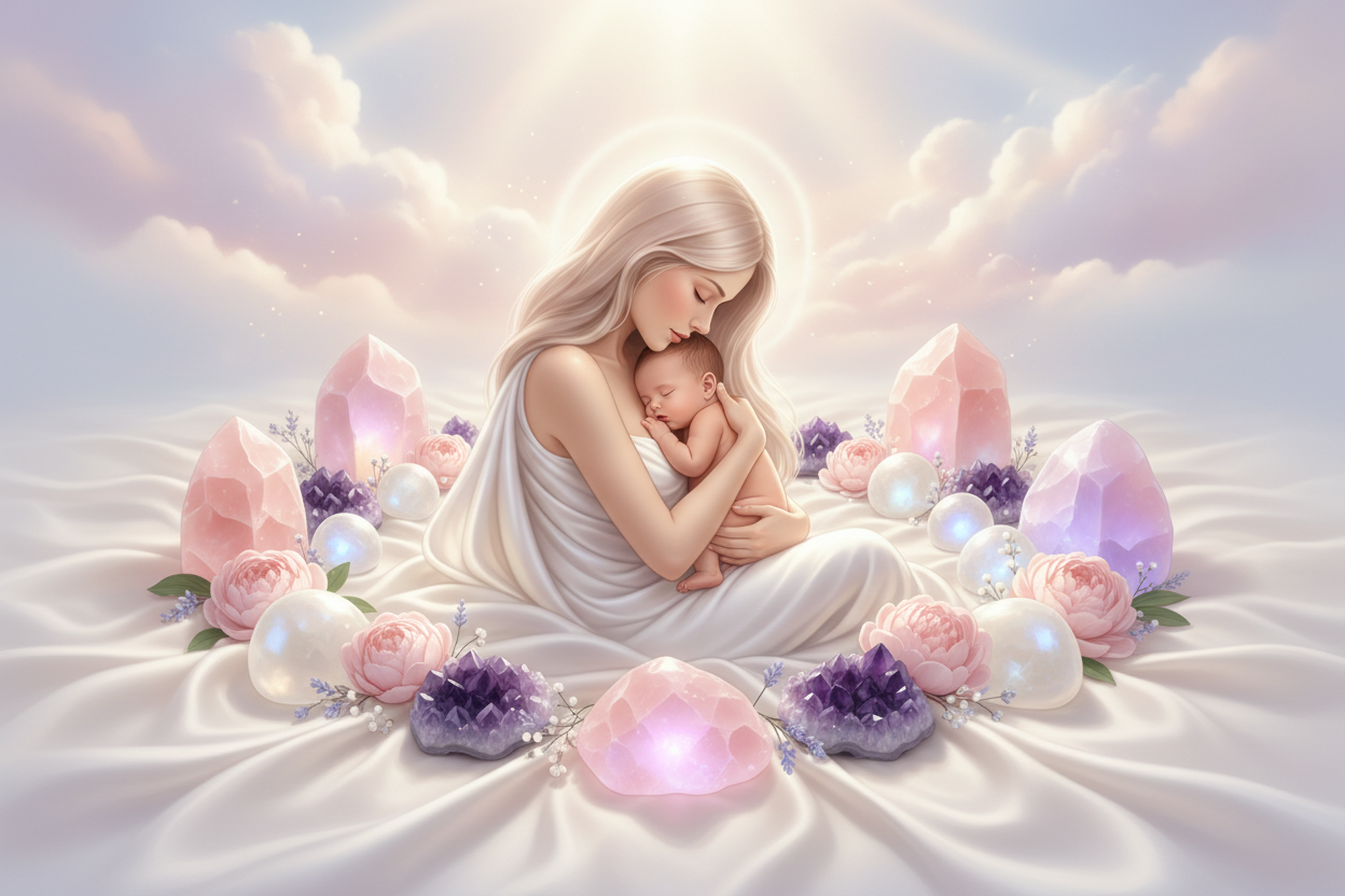 Moderskabets mange facetter – og hvordan krystaller kan støtte dig på rejsen