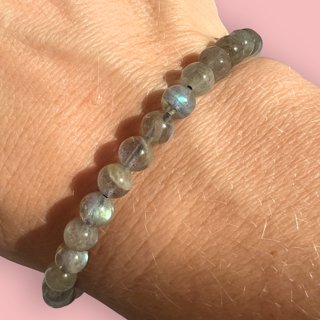 Labradorit armbånd - høj kvalitet