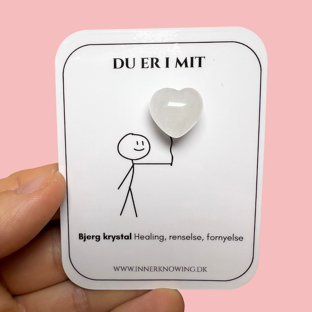 bjergkrystal mini hjerte