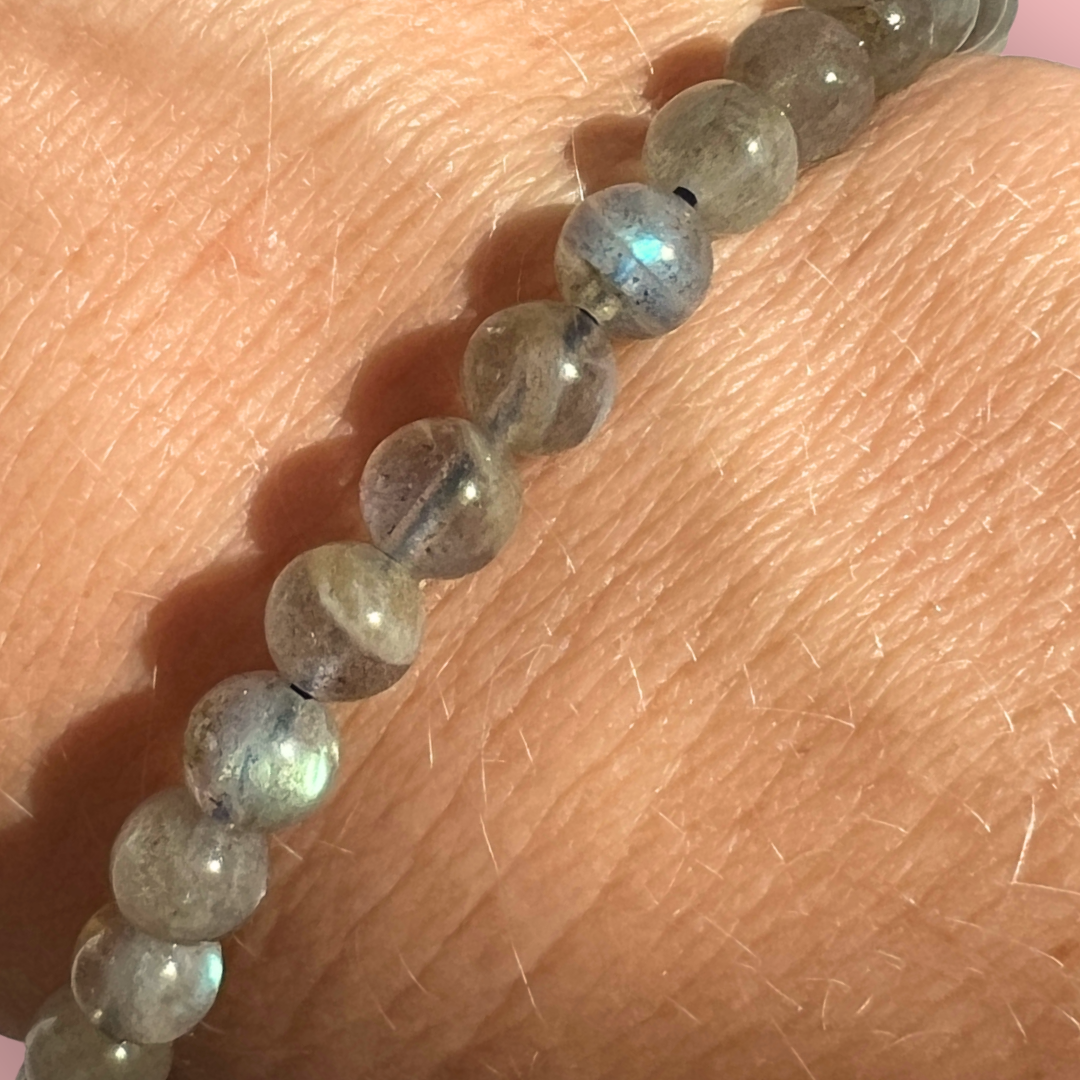 Labradorit armbånd - høj kvalitet