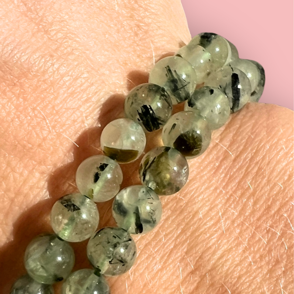 Prehnit armbånd - høj kvalitet