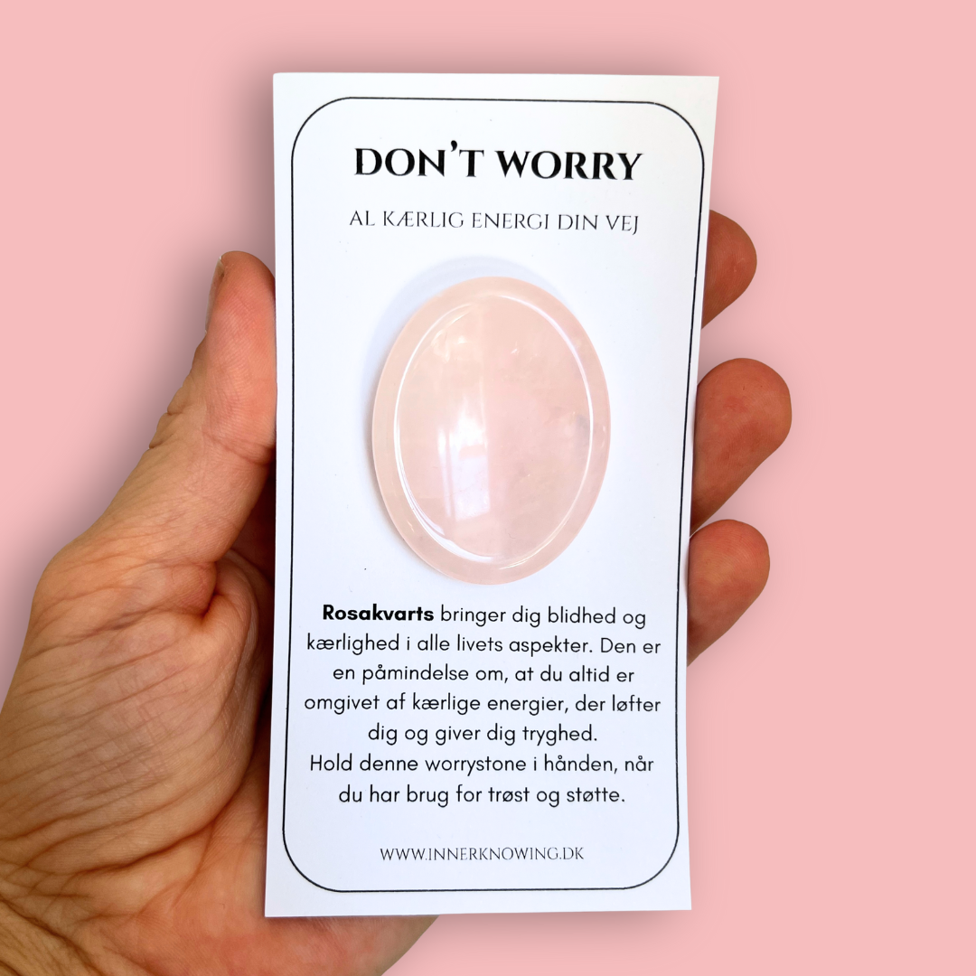 Rosakvarts worrystone