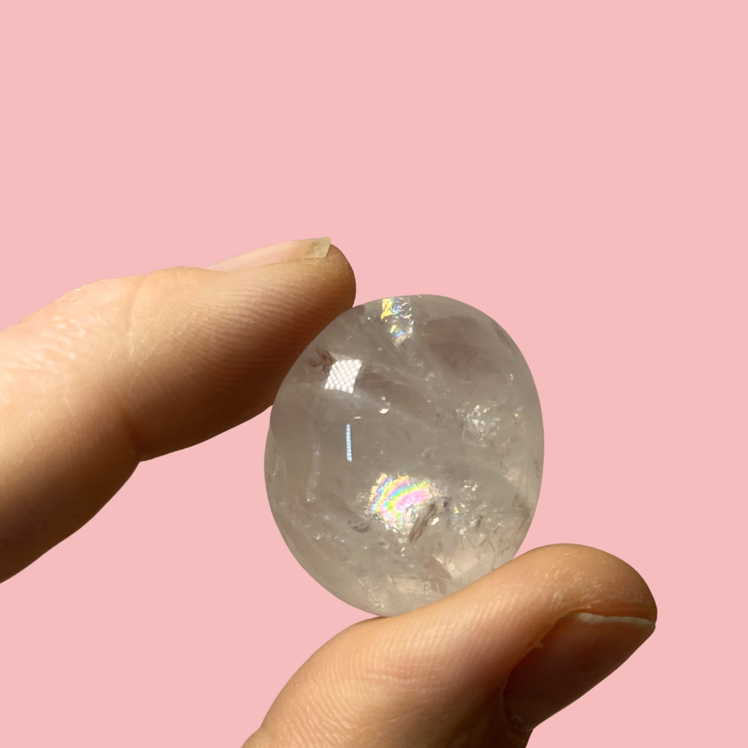 rosakvarts lommesten