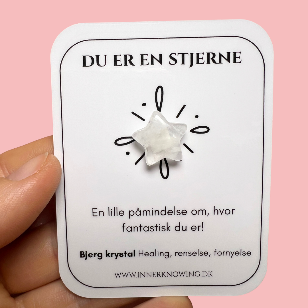 bjergkrystal mini stjerne
