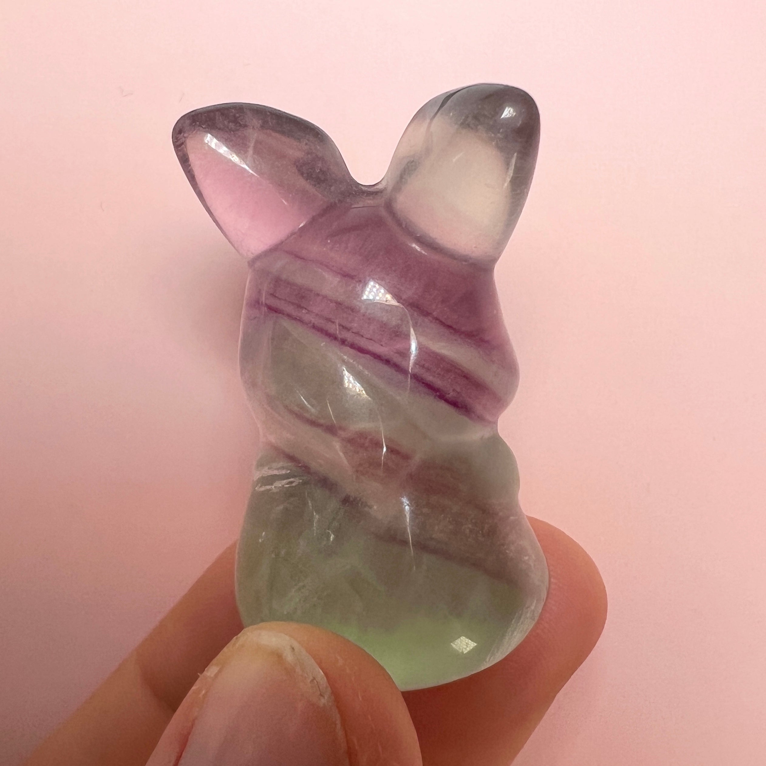 Regnbue fluorit kanin B