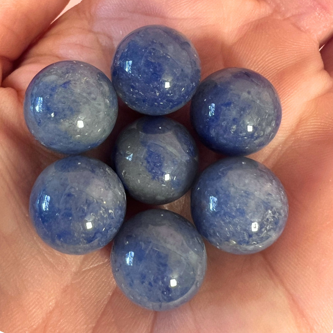 Blå aventurin mini kugle